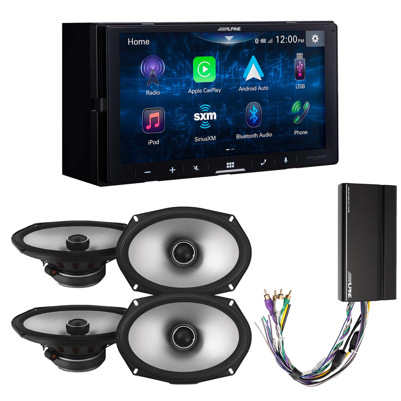 Alpine iLX-W670 Digital Multimedia Receiver & 2 Pairs Alpine S2