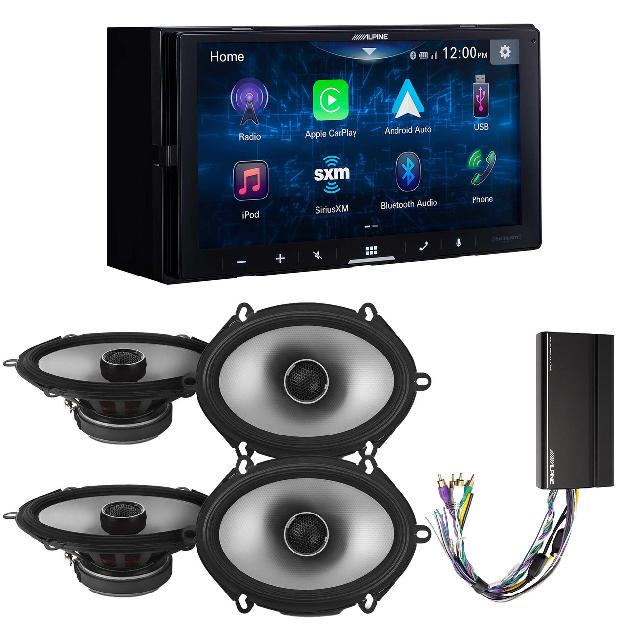 Alpine iLX-W670 Digital Multimedia Receiver & 2 Pairs Alpine S2