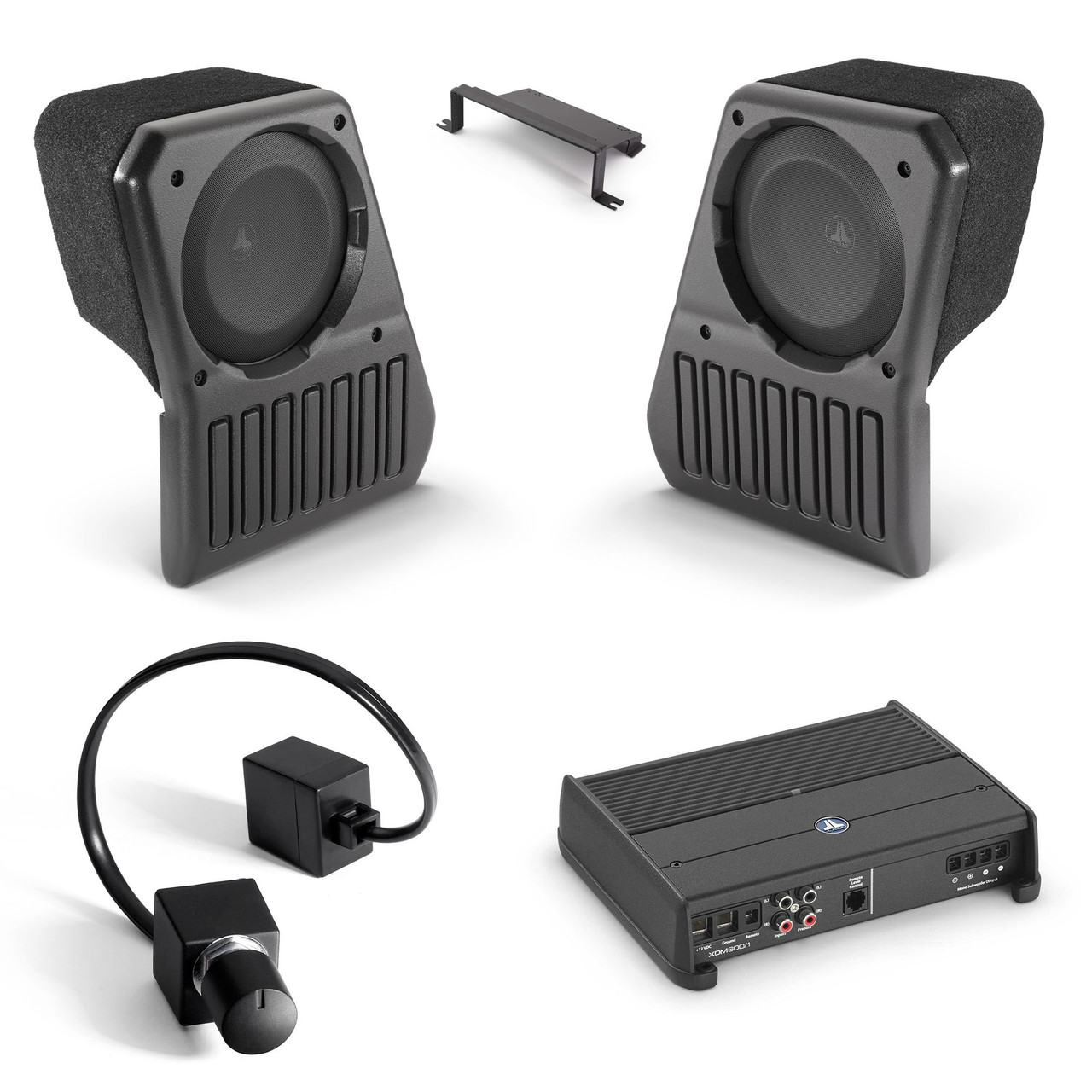 JL Audio Jeep JL 4 door dual Stealthbox and Amp bundle 2018-Up