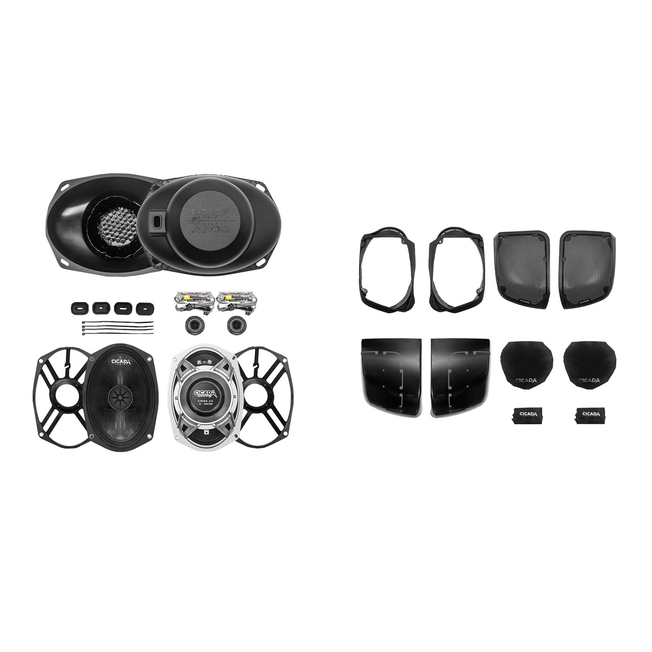 Cicada Audio CXK69.2 - Component 6x9-inch Kit - 2 Ohm with CHDLID