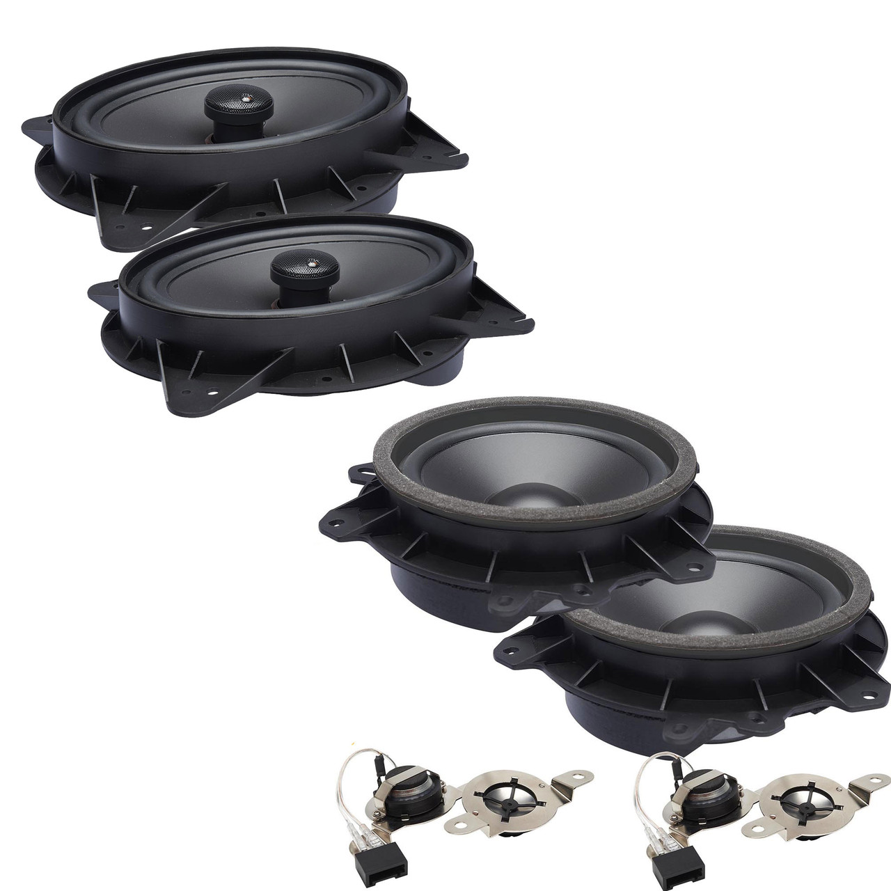 PowerBass OE Series Direct Replacement Speakers with Front