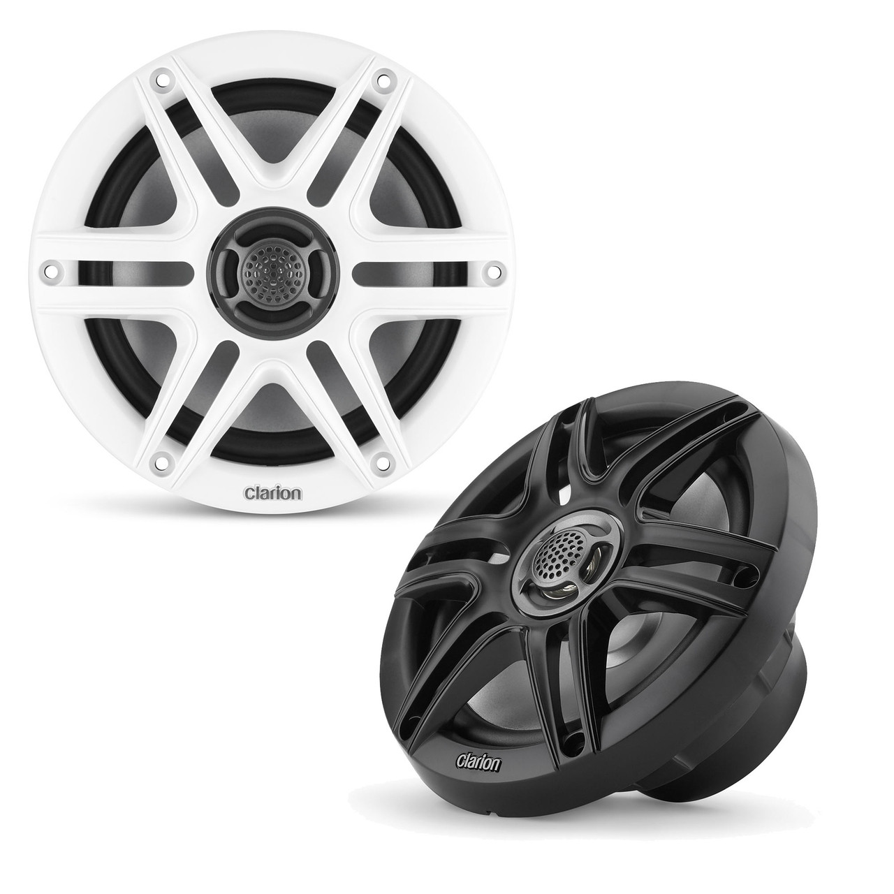 Clarion CMS-651-SWB - 6.5-inch Coaxial Marine Speakers 30W RMS
