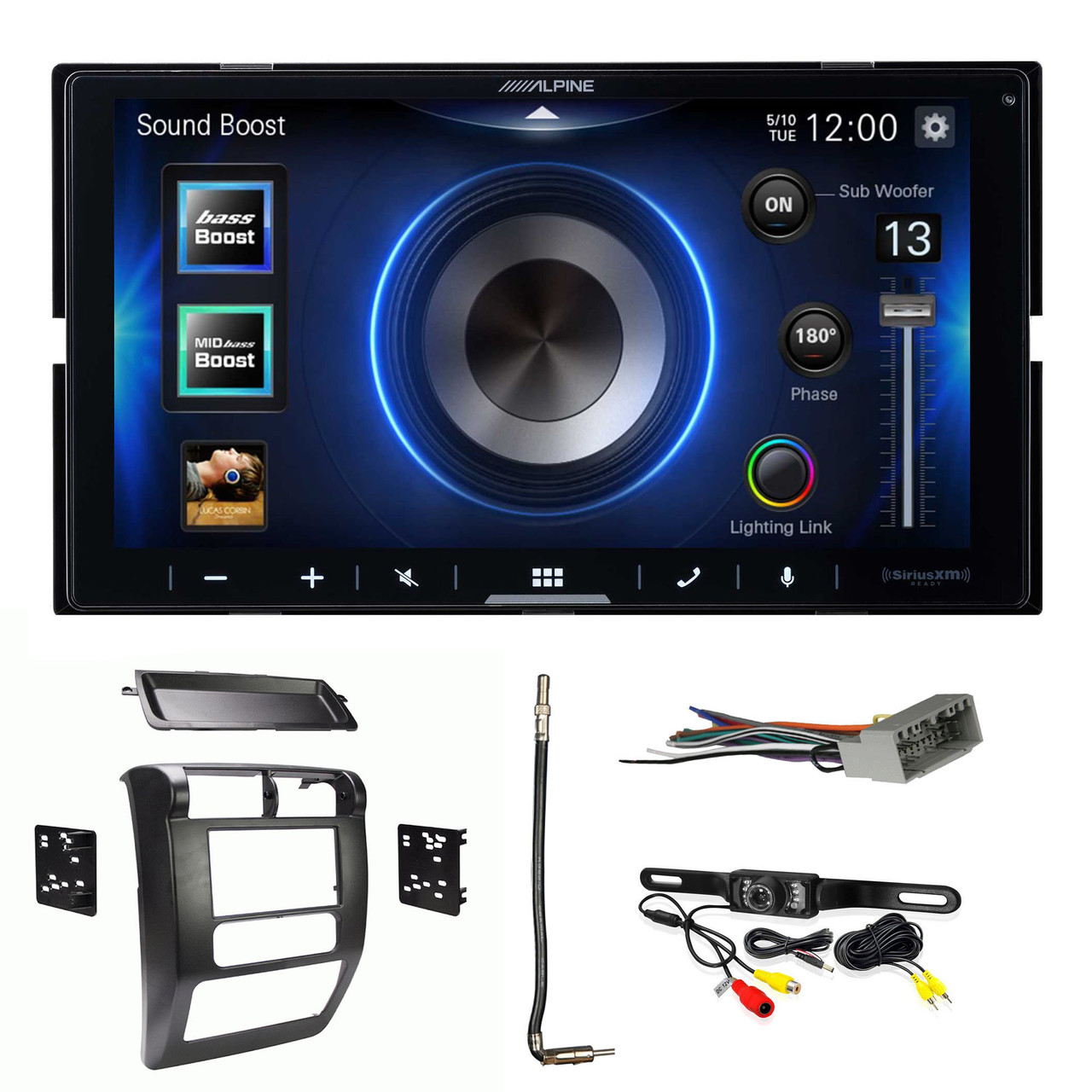Alpine ILX-W670 7-Inch Mech-less Receiver w/ Metra 03-06 Dash Kit