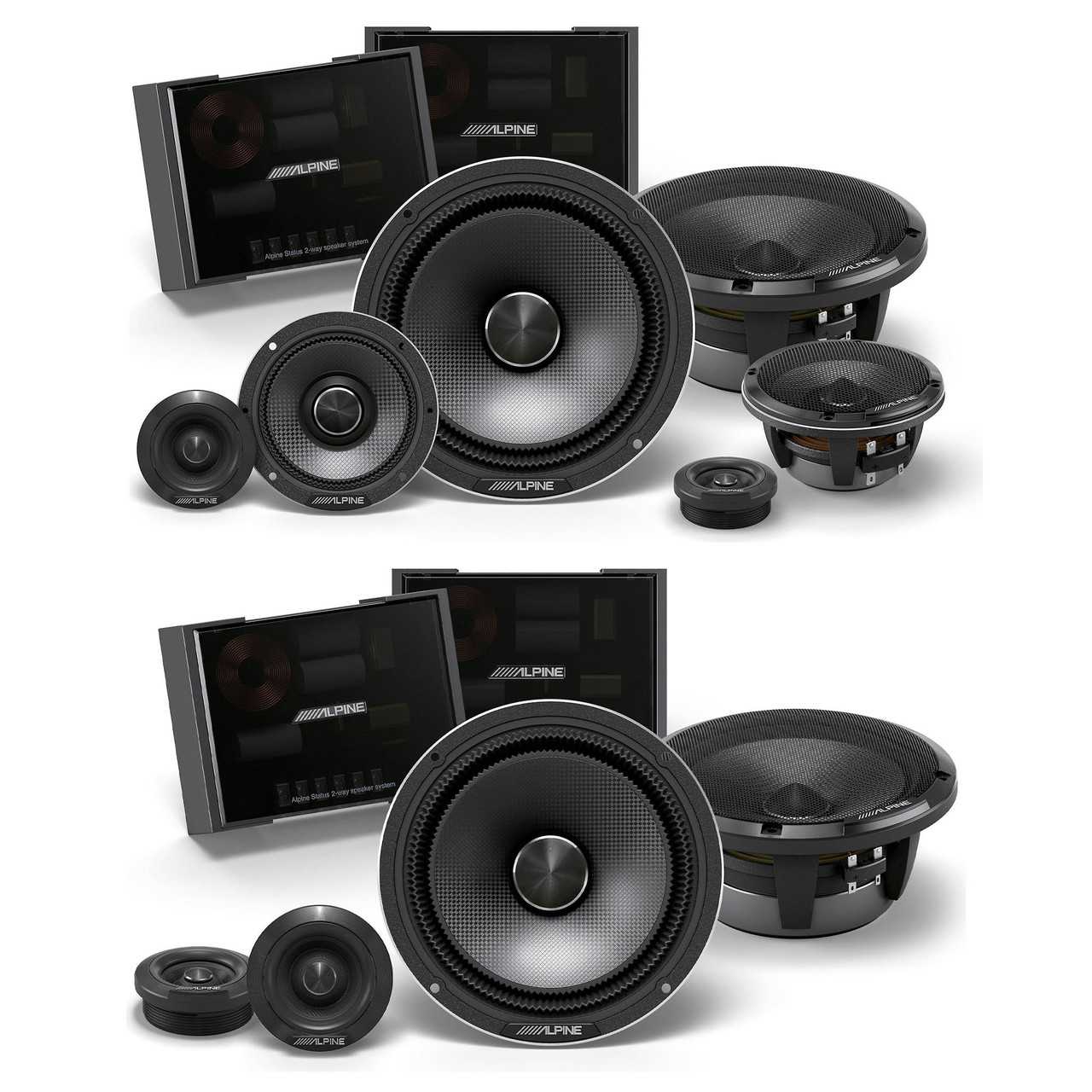 Alpine HDZ-653S Status Hi-Res 6.5” 3-Way Slim-Fit Component