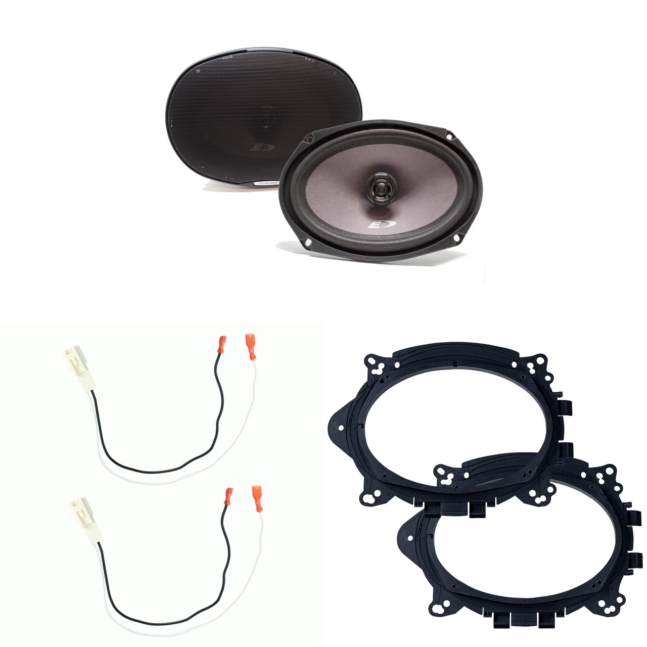 Alpine Speakers 6X9 inch for Toyota Corolla 2014-2019 Upgrade Kit