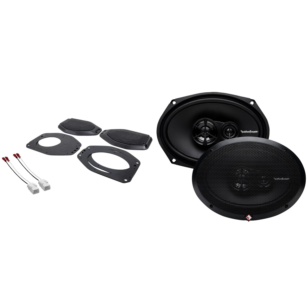 Rockford R169X3 Prime Series Coaxial Speakers and Sound Bar