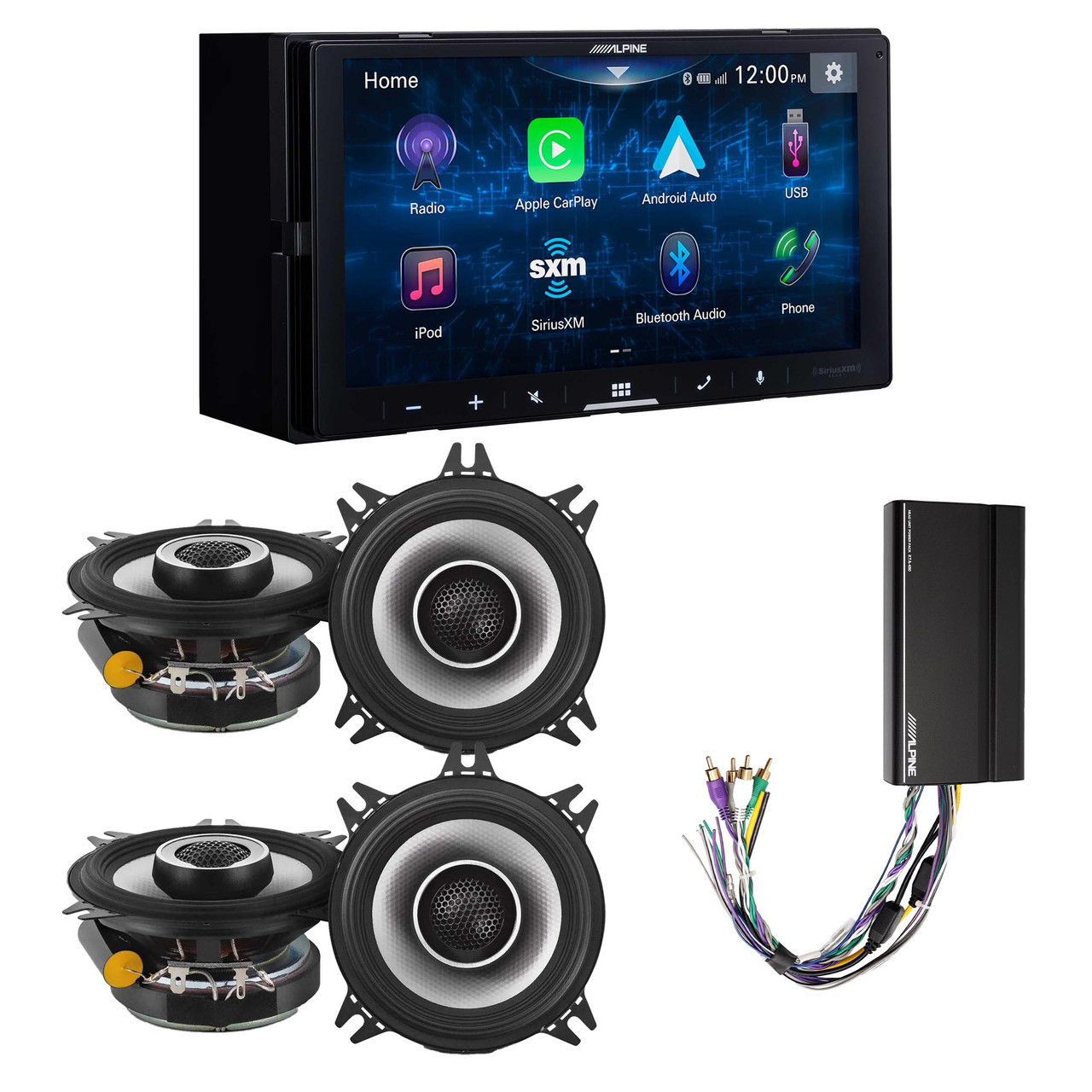 Alpine iLX-W670 Digital Multimedia Receiver & 2 Pairs Alpine S2