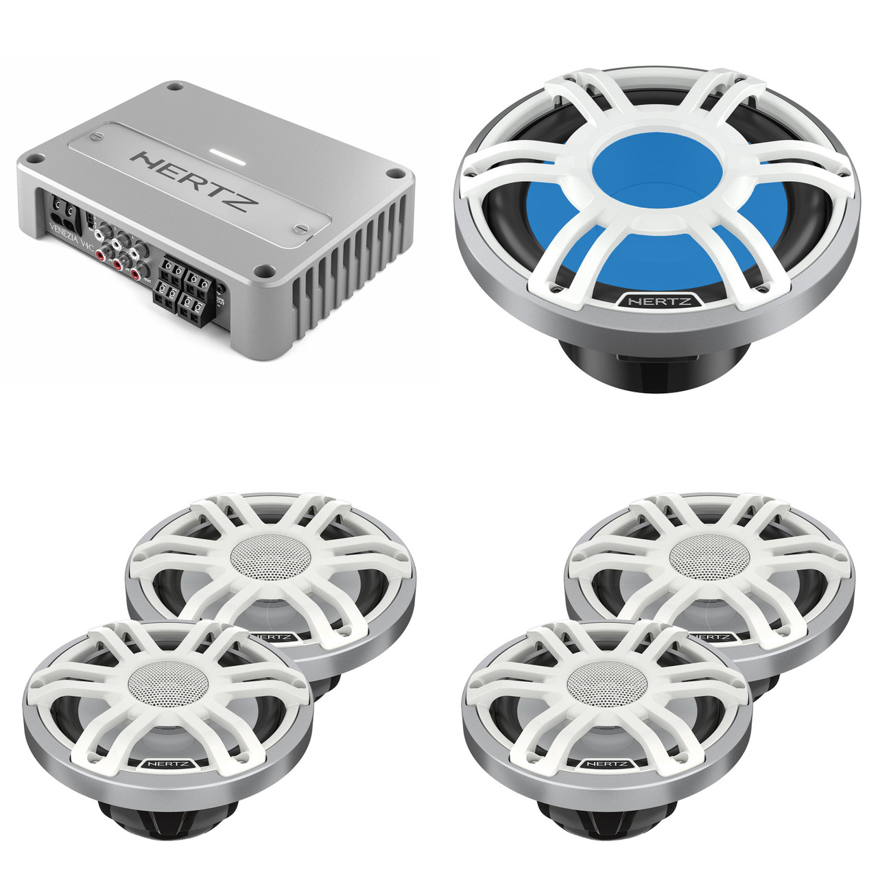Hertz Marine Audio System – HMX White 6.5