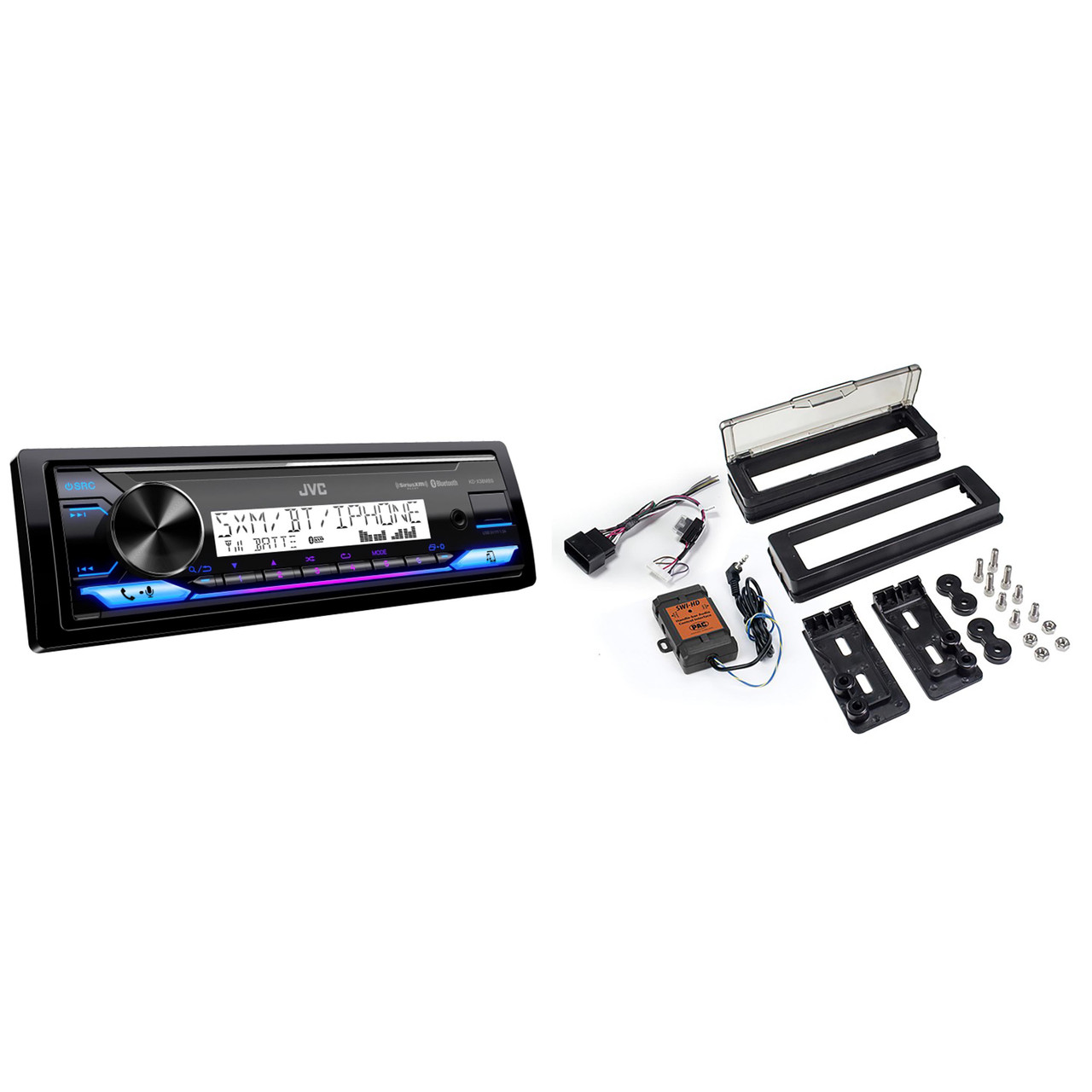 車のパーツ JVC KD-929SHX & PD-100 JVC KD-X38MBS Marine Digital Media Receiver with HDK001X - Radio