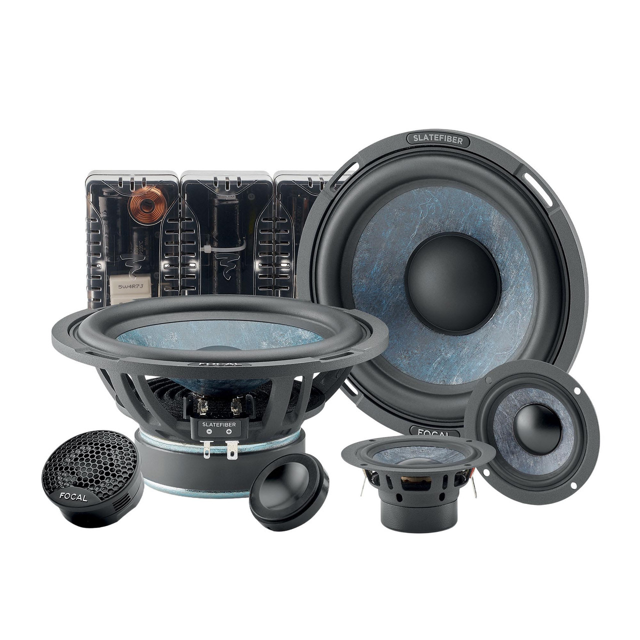 Focal 165 SF3 - Slate Fiber 3-way Component kit - Creative Audio