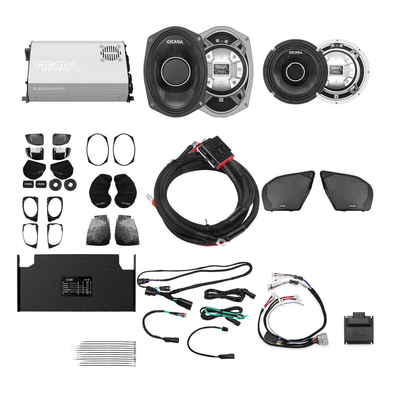 Cicada Audio Front, Rear & Lid Cut Kit - Level 5 PRO – H-D Road