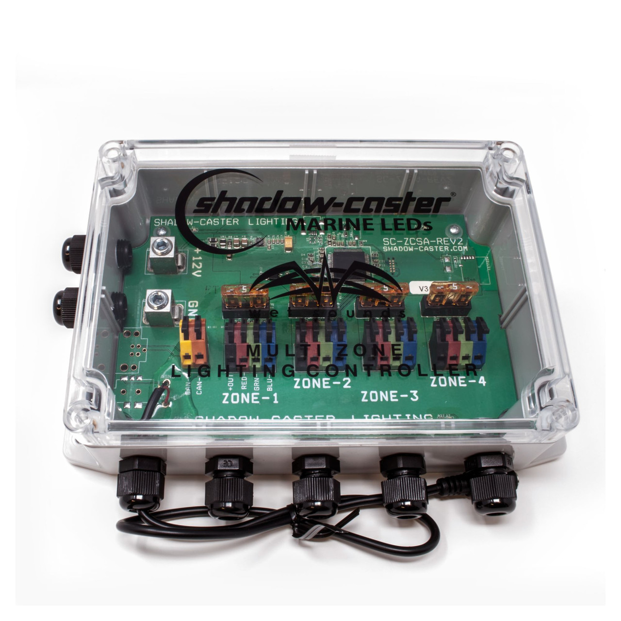 Wet Sounds/Shadow Caster Multi-Zone Black Box RGB lighting