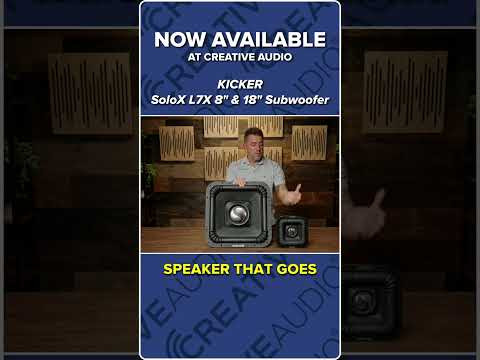 NEW Kicker 8" and 18" Solo L7X Subwoofers | New at Creative Audio