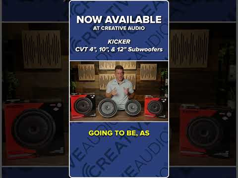 Kicker NEW CVT Series 4-Inch, 10-Inch, and 12-Inch Subwoofers | New at Creative Audio