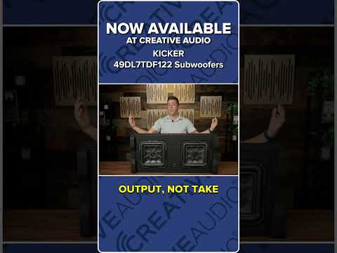 Kicker 49DL7TDF122 Dual Down Firing 12" Subwoofer Enclosure | New at Creative Audio