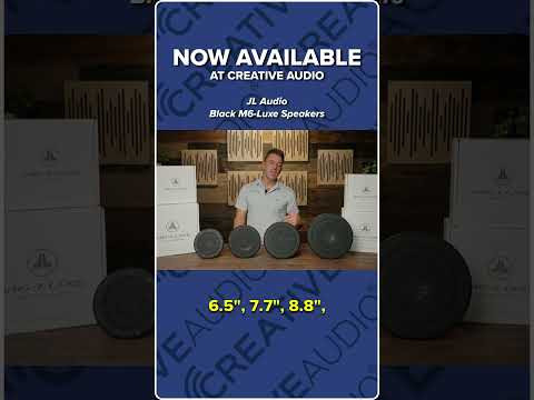 JL Audio Black Luxe Speakers NOW AVAILABLE! | NEW at Creative Audio!