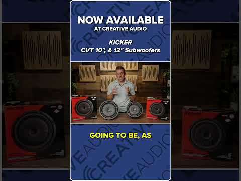 Kicker NEW CVT Series 10-Inch, and 12-Inch Subwoofers | New at Creative Audio