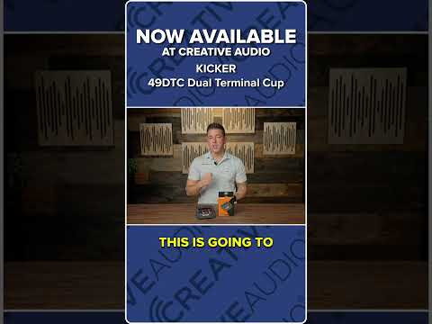 Kicker 49DTC Dual Terminal Cup is NOW AVAILABLE! | New at Creative Audio