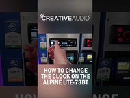 How to Change the Clock on the Alpine UTE-73BT | Creative How To