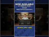 Kicker 49DL7TDF122 Dual Down Firing 12" Subwoofer Enclosure | New at Creative Audio