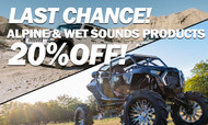 EXPIRED: Don't Miss Out! 20% Off Alpine & Wet Sounds Products!