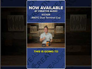 Kicker 49DTC Dual Terminal Cup is NOW AVAILABLE! | New at Creative Audio