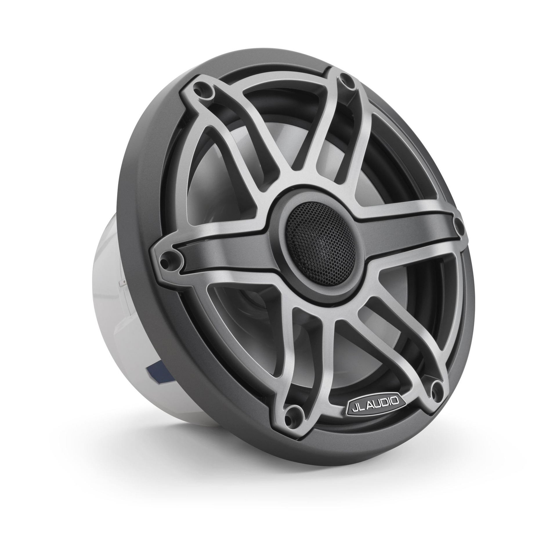 JL Audio 7.7Inch M6 Marine Coaxial Speaker System, Gunmetal & Titanium