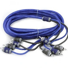 Kicker 46KI44 K-Series 4-Channel RCA Interconnect, 4.0 Meter