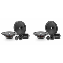 KIT SET VOOR FOCAL AUDITOR ASE-165 ASE165 1 2-weg kit 6,5 16,5 cm 60 watt rms 120 watt max met 2 woofers 2 tweeters 2 crossovers 91,5 db roosters en 5 gratis stickers, per paar