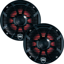 Wet Sounds REVO 8-XSS Marine Speakers (Renewed) - 8 Inch Coaxial LED Silver Grille Pair