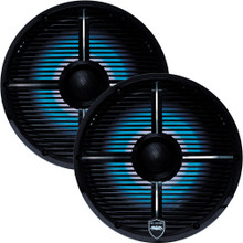 Wet Sounds REVO 8-XSS Marine Speakers (Renewed) - 8 Inch Coaxial LED Silver Grille Pair