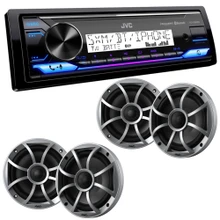 JVC KD-X38MBS Marine Digital Media Receiver with Bluetooth, USB