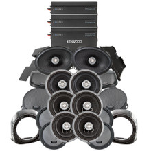 Kenwood 3 2-Channel Amplifiers with 2 Pair of 6 1/2