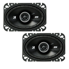 Kicker DSC460 4x6-Inch (100x160mm) Coaxial Speakers, 4-Ohm bundle
