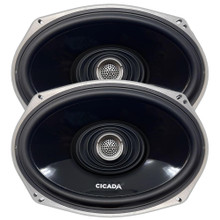 Cicada Audio CX69.2 - Coaxial Speakers 6x9-inch - 2 Ohm, Pair