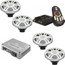 Hertz HMX 6.5 LD 150W 6.5" Coaxial Marine Boat Speakers With RGB LED - View #13