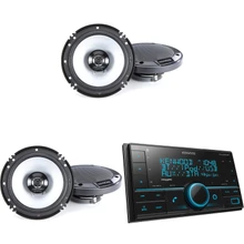Kenwood DPX505BT Bluetooth USB Double DIN CD Receiver with 2 Pairs