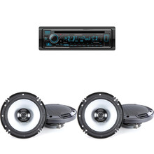 Kenwood DPX505BT Bluetooth USB Double DIN CD Receiver with 2 Pairs