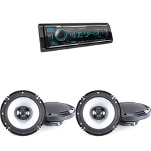 Kenwood DPX505BT Bluetooth USB Double DIN CD Receiver with 2 Pairs