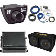 Kicker 12 Inch Comp Bass Package 44VCW122 with CXA4001 and amp