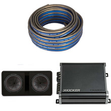 Kicker Comp R 12 Inch Dual Subwoofer in Vented Enclosure Package