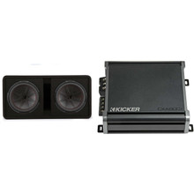Kicker Comp R 12 Inch Dual Subwoofer in Vented Enclosure Package