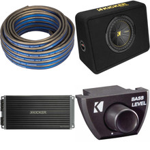Kicker 12 Inch Comp Bass Package 50VCWC122 with 47KEY500.1, Bass