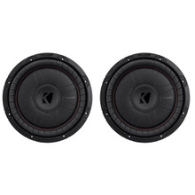 Kicker CVR12 CompVR 12-Inch (300mm) Subwoofer, 2-Ohm DVC Bundle