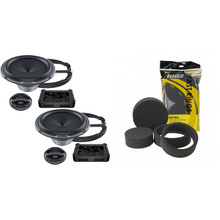 Audison APK 165 kit casse auto a due vie 165mm, potenza RMS 100W a 4 Ohm set adattatori altoparlanti per LANCIA Delta Predisposizione Anteriore o Posteriore