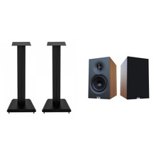 ELAC LS10-B SPEAKER STANDS And DB63-BK BLACK BOOKSHELVES