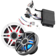 Clarion CMM-30BB Hideaway Marine Source Unit with (2) CMSP-651RGB