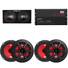 MTX Audio JH7005 Jackhammer 5 Ch. Amp, (2) TERMINATOR68 6x8