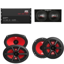 MTX Audio JH7005 Jackhammer 5 Ch. Amp, (2) TERMINATOR68 6x8