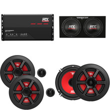 MTX Audio JH7005 Jackhammer 5 Ch. Amp, (2) TERMINATOR6 6.5